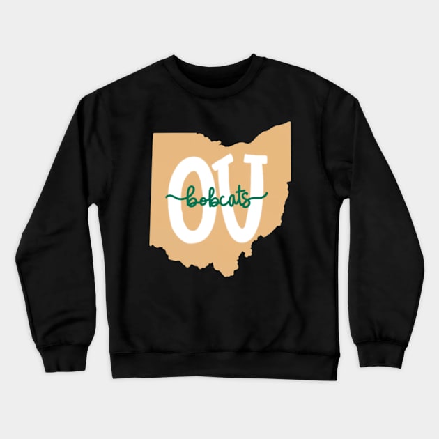 OU Bobcats Ohio Crewneck Sweatshirt by AlishaMSchil